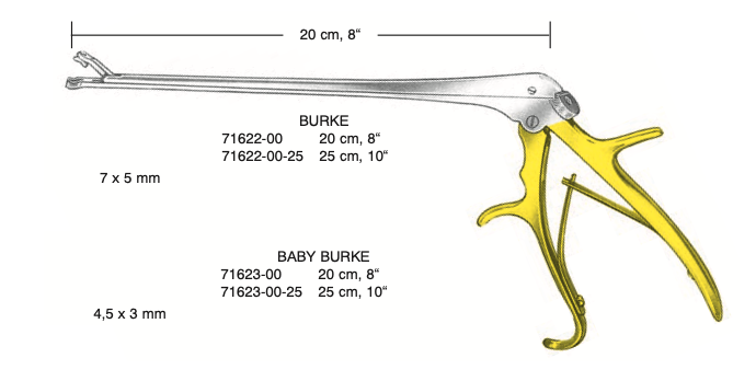 Biopsitång Burke™ oval (7 x 5 mm)