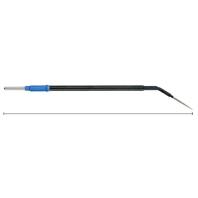 Nålelektrod, 132mm böjd, isolerad Flergångs