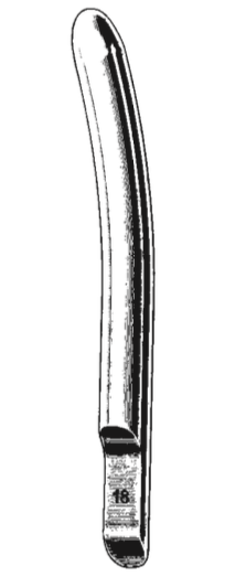 Hegar-dilatator, rett, halve størrelser