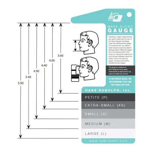 [691143] Storleksguide för V2 helmask, mätsticka